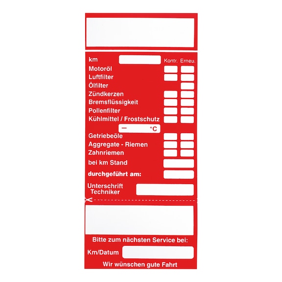 Hizmet etiketi, büyük - 1