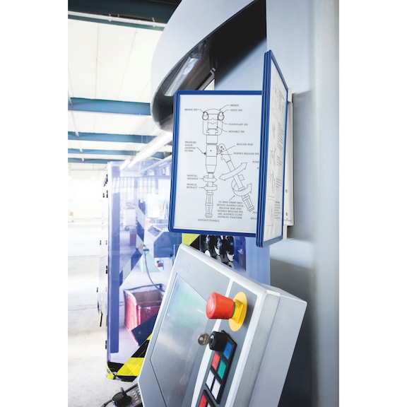Jortmrd 2 Pièces Porte-Documents Magnétique A4 – Organiseur Mural Noir Pour Frigo, Tableau Blanc, Bureau