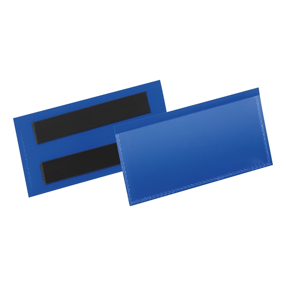 Pochette pour étiquettes magnétiques avec deux bandes magnétiques arrière - LBLPOKT-MAGNETIC-150X67MM