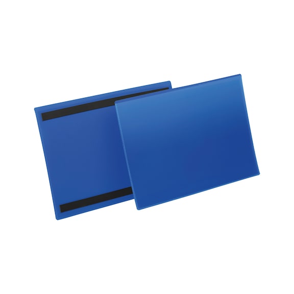 Labelling pocket, magnetic with two rear magnetic strips - LBLPOKT-MAGNETIC-210X148MM