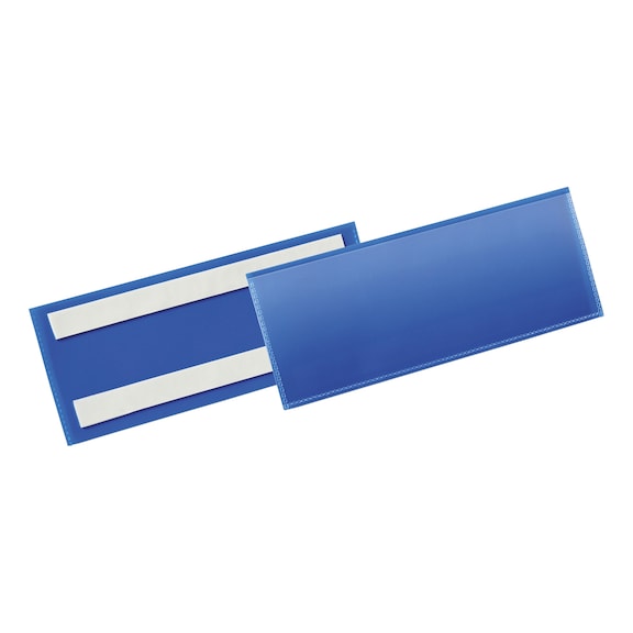 Labelling pocket, self-adhesive with two permanent adhesive strips on the back - LBLPOKT-SELFADHESIVE-210X74MM