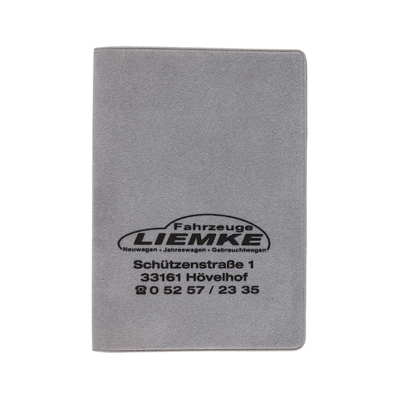 Porte-permis de conduire en velours - HOLD-VELOUR-GREY-1COL