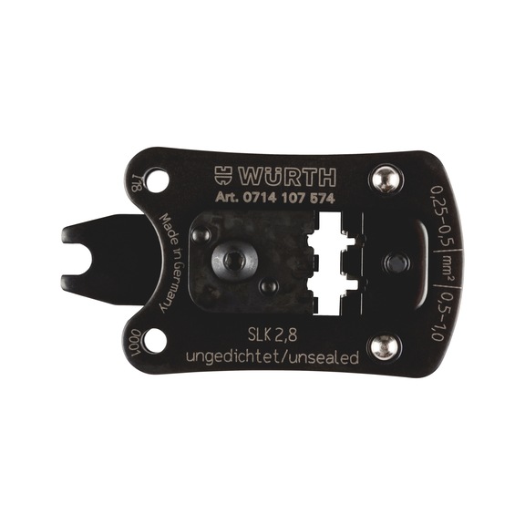 Werkzeugkopf kleine Bauform für Crimpzange - WZGKPF-F.CRIMPZANG-(0,25-1,0QMM-SLK2,8)