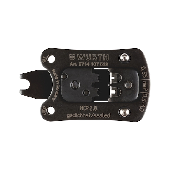 Gereedschapskop, kleine uitvoering Voor krimptangen - TOEB-KOP-KRIMPTANG-0,35-1QMM