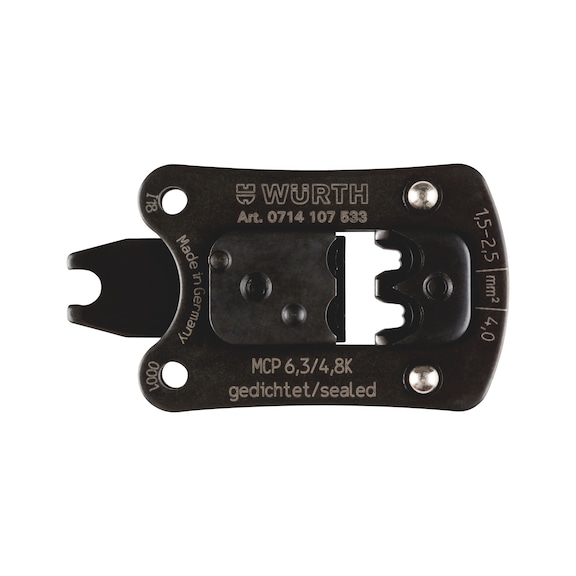 Werkzeugkopf kleine Bauform f&uuml;r Crimpzange - ZB-KOPF-CZA-(1,5-4,0)-(MCP6,3-GEDICHTET)