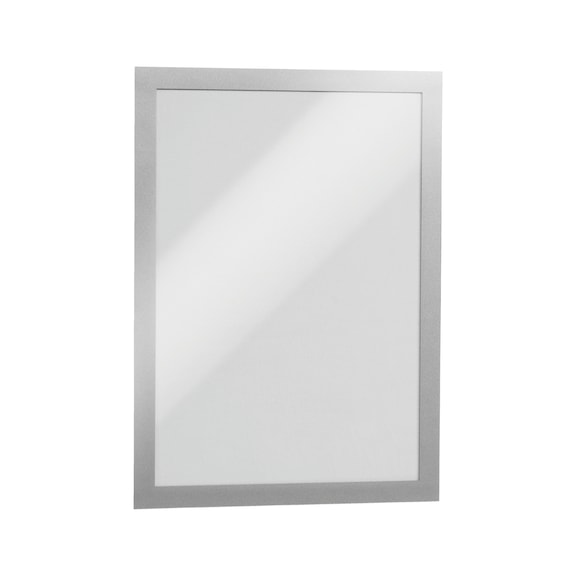 Porte-document autocollant magn&eacute;tique pour format A4 - DOCUHOLD-SA-A4-SILBER