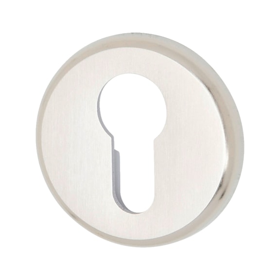 Pair of escutcheons Rounded - DH-ZD-KEYROS-ROUND-CK-(NI)-MATT