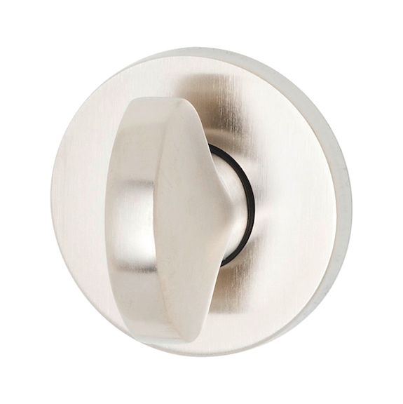 Square escutcheon pair - DH-ZD-KEYROS-EDGE-WC-(NI)-MATT