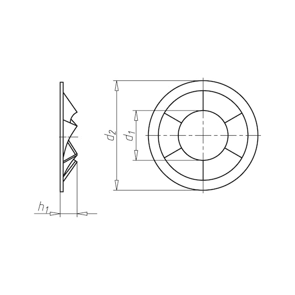 50 Rondelle Di Bloccaggio A Denti Esterni 5/16" - Acciaio - Foto 14