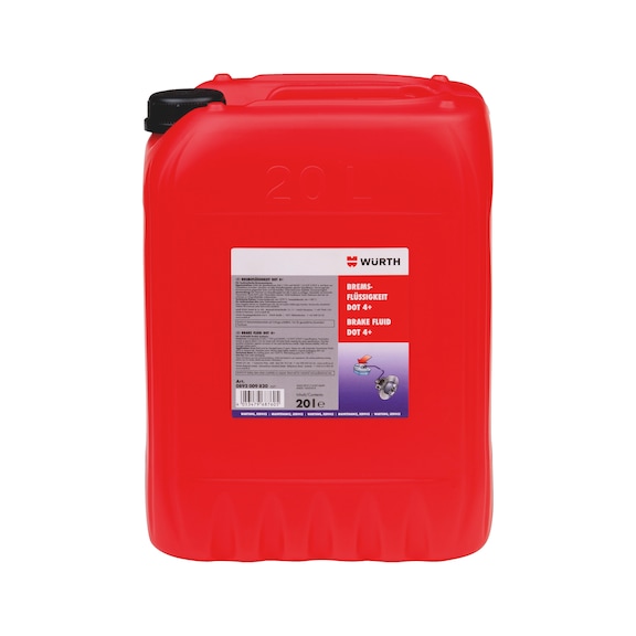 Bremsflüssigkeit DOT 4 Plus für hydraulische Bremssysteme - BREMSFLUESS-(DOT 4 PLUS)-20LTR