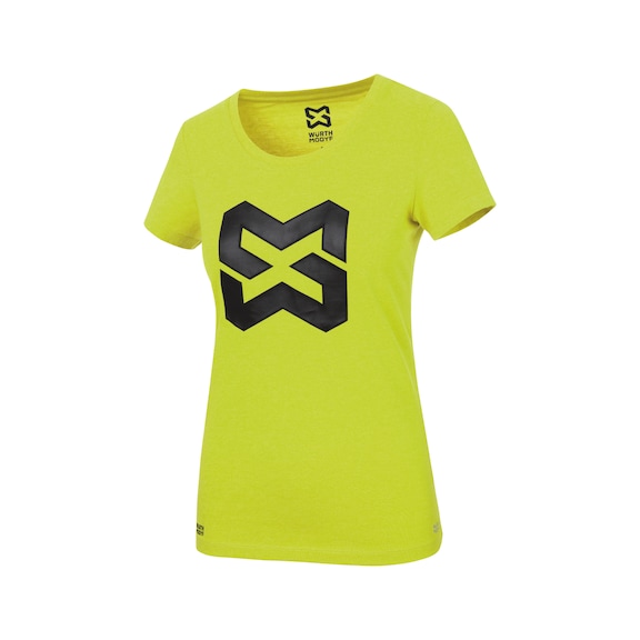 T-shirt de travail pour femmes Logo IV - T-SHIRT LOGO IV FEMME LIME S