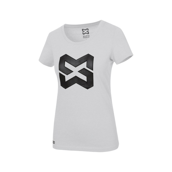 T-shirt de travail pour femmes Logo IV - T-SHIRT LOGO IV FEMME GRIS CLAIR XXL