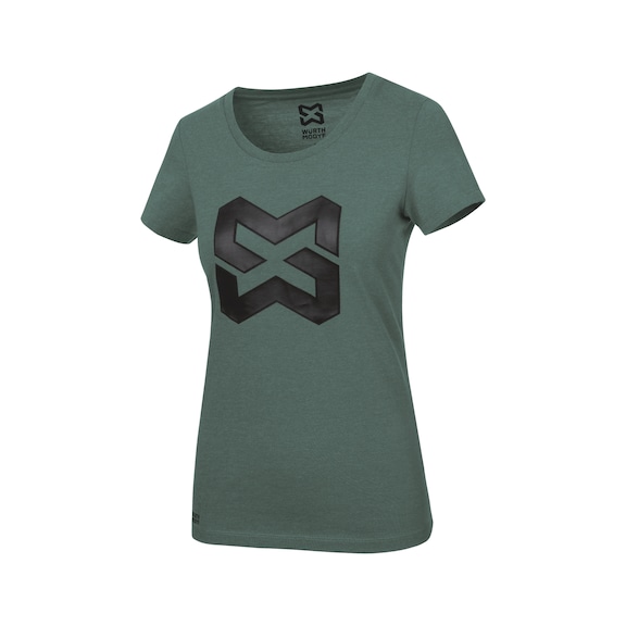 Logo IV ladies' work T-shirt - T-SHIRT LOGO IV WOMEN GREEN XL