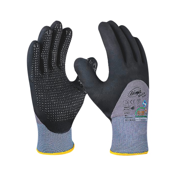 Protective gloves, knitted and coated Fitzner Ninja Maxim Plus 47402 - GLOVE-FITZNER-47402-NINJAMAXIMPLUS-SZ8