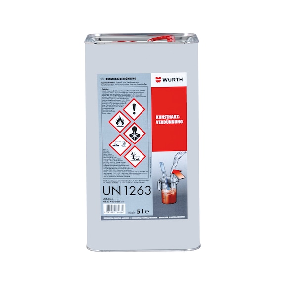 Synthetic resin thinner