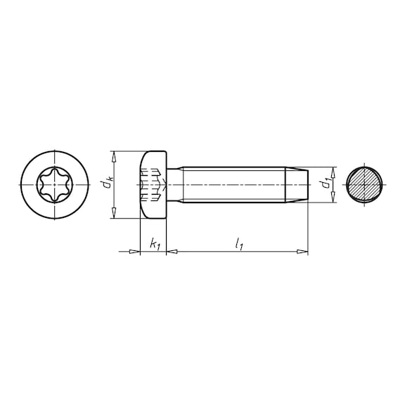 GEFU DIN 7500-1 steel zinc plated flat head TX from eShop