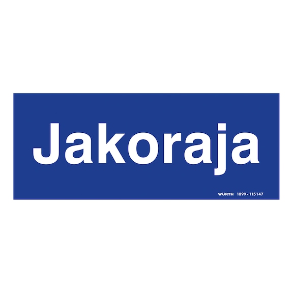 Infokilpi jakoraja - INFOTARRA JAKORAJA 300X120