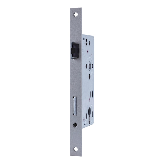 Serrure encastrée pour porte de maison HT 28 - MORTSLOK-HT28-CK-DIN/L-SILV-92-65-24-AS