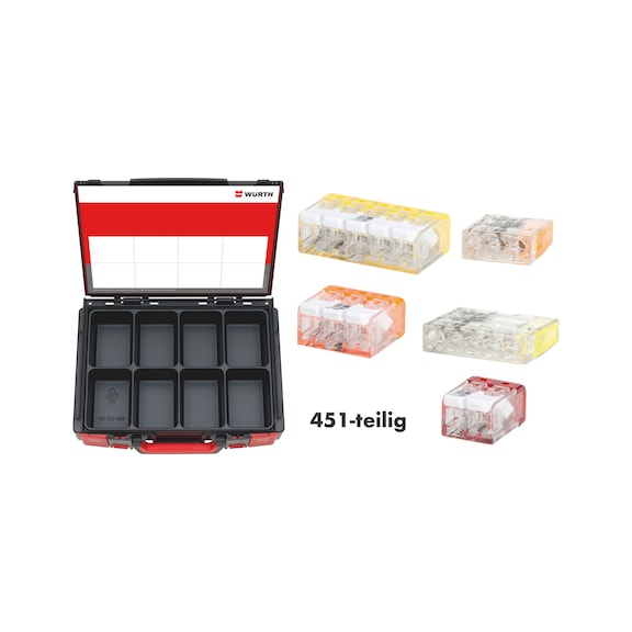 Conn clamp compact/plus assort. 450 pcs. sys case - CONCLMP-SYSKO-COMPACT/PLUS-451PCS