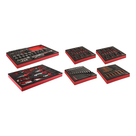 Alvéole 4.4.1 et 8.4.1 pour outils mixtes - 127 pièces | WURTH