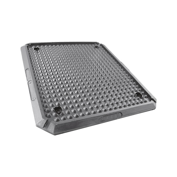 Rubber sheet for vehicle lifting platforms - RBRPLT-F.LFT-400X350X16MM