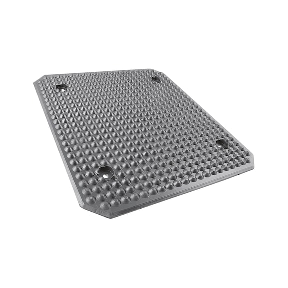 Gummiplatte f&uuml;r KFZ-Hebeb&uuml;hnen - GUPL-F.HEBEB-400X350X12MM