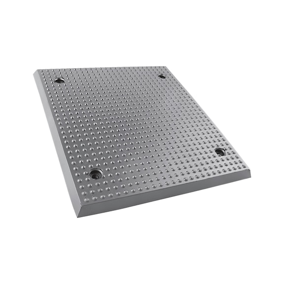 Rubber sheet for vehicle lifting platforms - RBRPLT-F.LFT-370X330X20MM