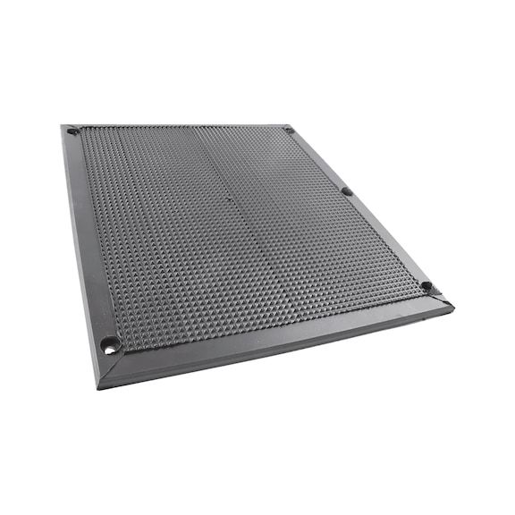 Rubber sheet for vehicle lifting platforms - RBRPLT-F.LFT-400X350X12MM