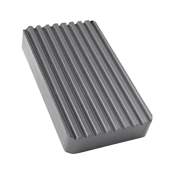 Gummiklotz rechteckig pour les plateformes &eacute;l&eacute;vatrices de v&eacute;hicules - TAMPON CAOUTCHOUC 162X91X25