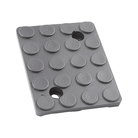 Gummiklotz rechteckig for vehicle lifting platforms - RBRBLOCK-F.LFT-RECTANGL-100X81MM