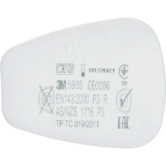 Insert pour filtre &agrave; particules 3M Pour les masques de protection 3M s&eacute;ries 6000/7000/7500 - PARTICLEINSERT-FILTER-3M-P3R-5935-PAIR