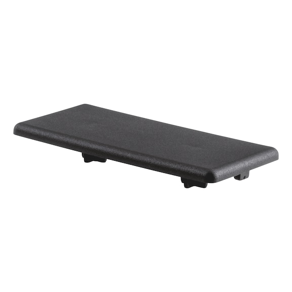 Cache en plastique pour profil&eacute; WAPS - CAP-B-PA-BLCK-PRFLRL-40X80MM