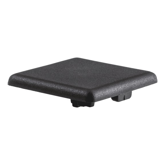 Abdeckkappe f&uuml;r Profilschienen - ABDEKA-B-PA-SCHW-PRFLSHN-40X40MM