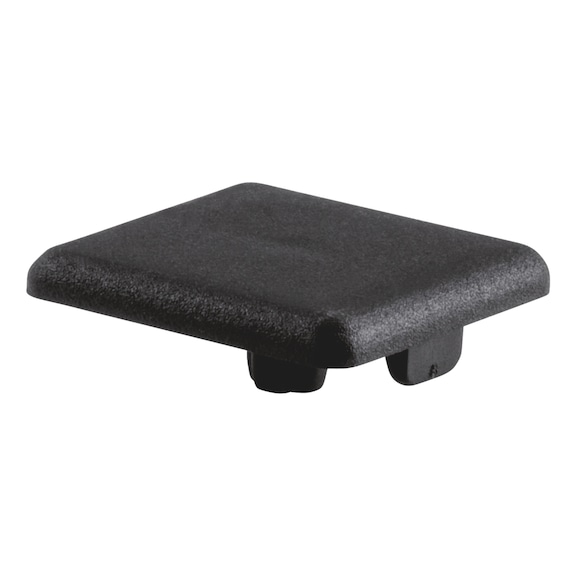 Cover cap for profile rail - CAP-I-PA-BLCK-PRFLRL-20X20MM