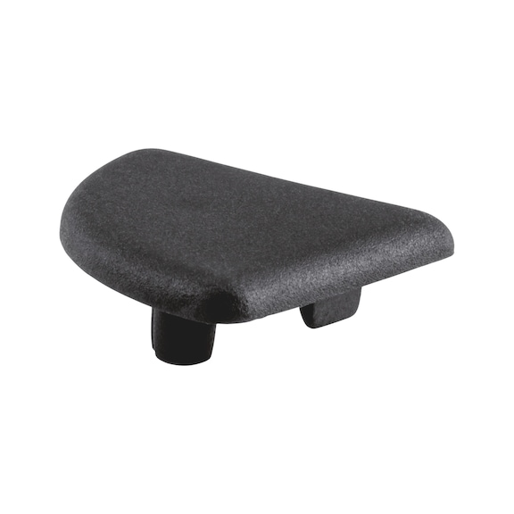 Cache en plastique pour profil&eacute; WAPS - CAP-I-PA-BLCK-PRFLRL-90&deg;-30X30MM