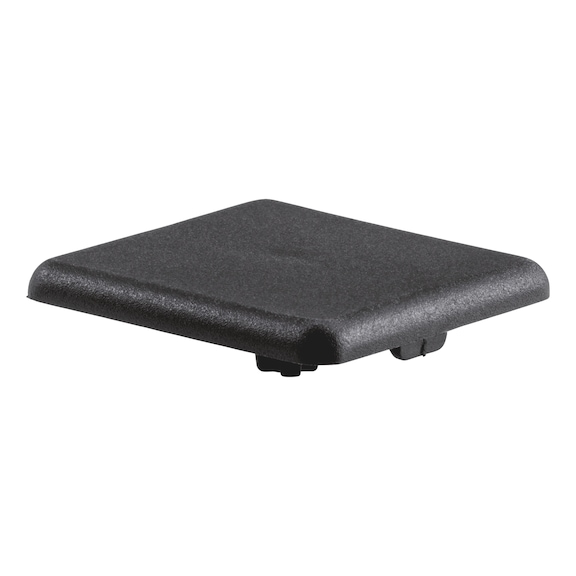 Cache en plastique pour profil&eacute; WAPS - CAP-B-PA-BLCK-PRFLRL-80X80MM