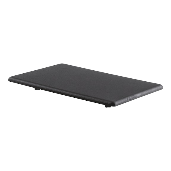 Cover cap for profile rail - CAP-I-PA-BLCK-PRFLRL-80X120MM