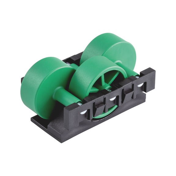Roller unit - ROLLUNT-PA-GRN/BLCK-D26-50X33MM