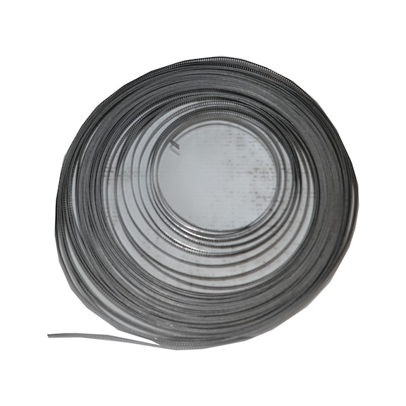 Strap tape with lock  A2   - SPANNBAND A2 9 MM 25M SERRATUB