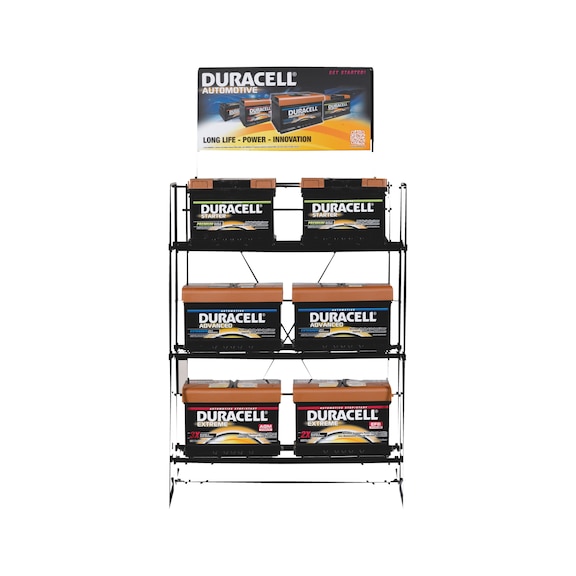 Shelf sign for starter battery, DURACELL<SUP>&reg;</SUP> - LBL-SALESHLF-DURACELL-R600