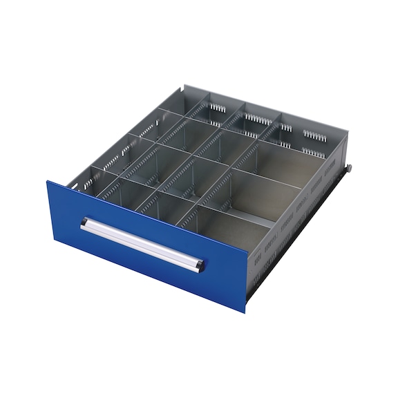 Drawer divider set, BASIC KWB, 16 compartments - DIVIDRSET-F.DRWR-KWB-KH130-16FLD