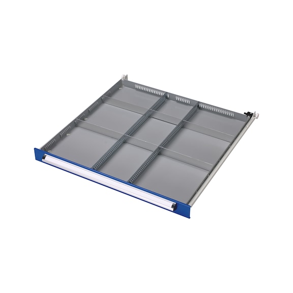 Drawer divider set, BASIC, 9 compartments - DIVIDR-SET-(F.DRWRCAB-700S)-9FLD-KH40