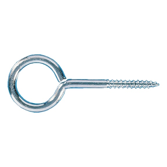 Silmukkaruuvi WIP Puuruuvikierre, sinkitty teräs, sinipassivoitu (A2K) - 1