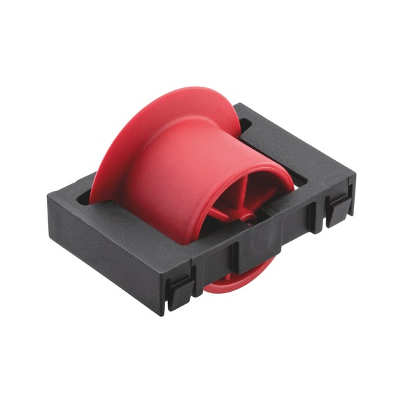 Rollenelement Kunststoff R28 - ROLLELEM-PA-ROT-SPURKRN-D28-50X33MM