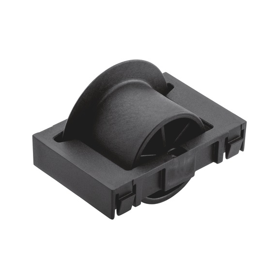 Roller unit plastic R28 - ROLLUNT-PA-BLCK-TRAILRIM-D28-50X33MM