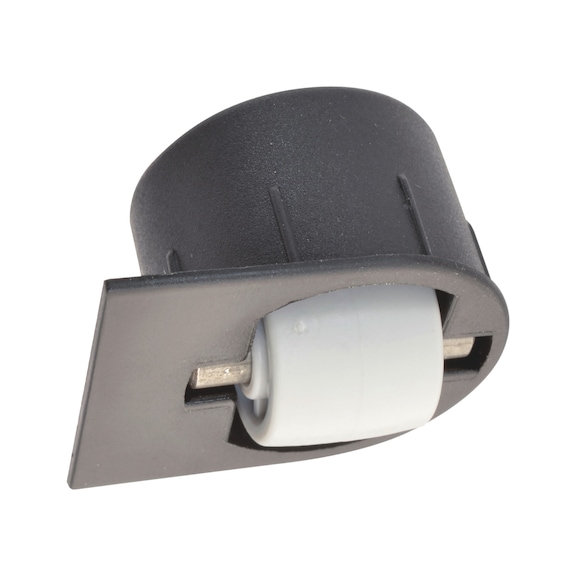 Mini countersunk castor With stop function - CSCSTR-SWIV-MINI-SOFT-STOP-D15-15KG