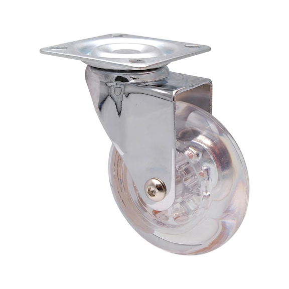 Apparate-Lenkrolle Skaterrad - APPARLNKROLL-SKAT-TRAN-WEICH-D75-55KG