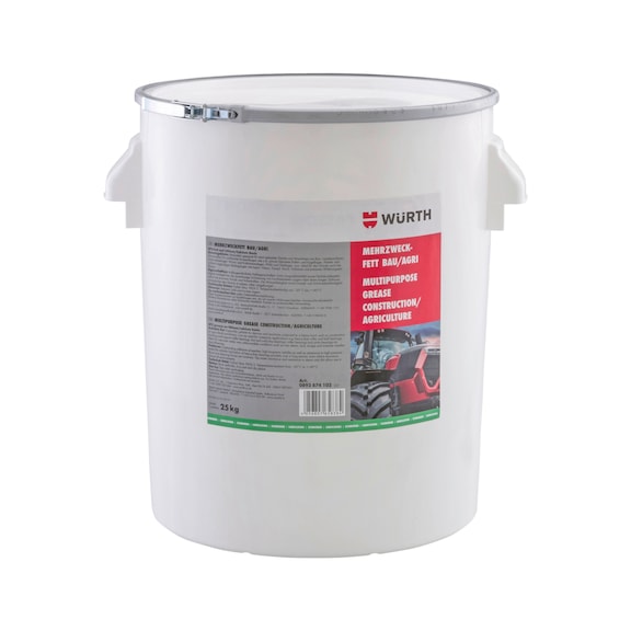 Graisse multi-usage pour le secteur des travaux publics et de l'agriculture - GRAISSE TP AGRI 25 KG