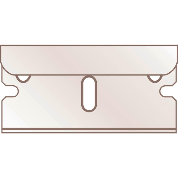 Knife blade Martor reinforced razor blade no. 44 - BLADE-MARTOR-NR.-44
