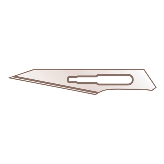 Lame de couteau Martor Lame scalpel n&deg; 1025 - BLADE-MARTOR-SCALPEL-BLADE-NR.-1025